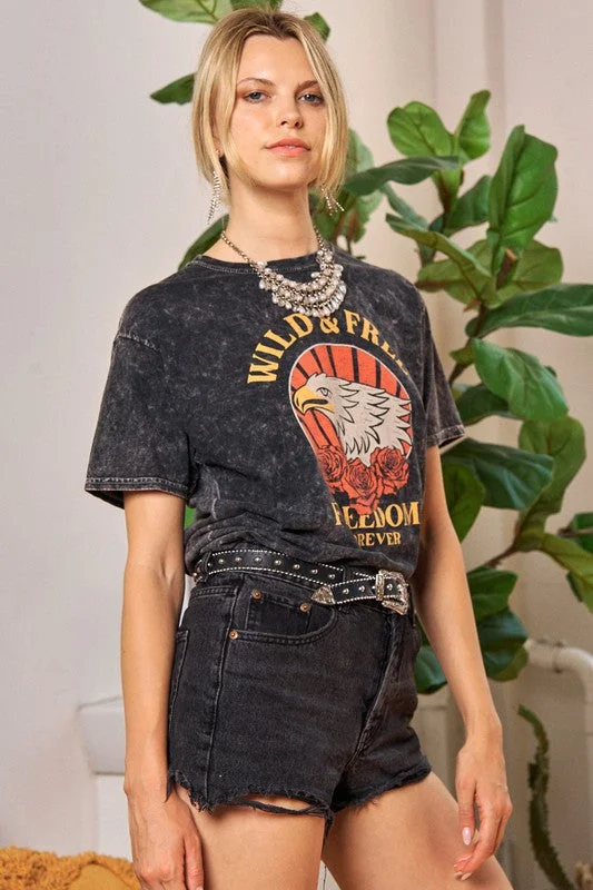 Wild and Free Washed Tee