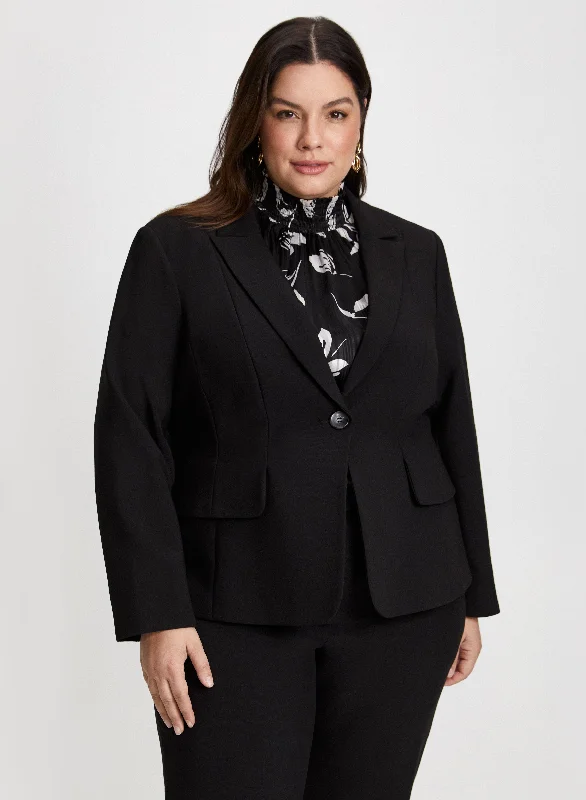 Notch Collar Blazer