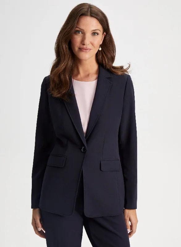 Notched Collar Blazer