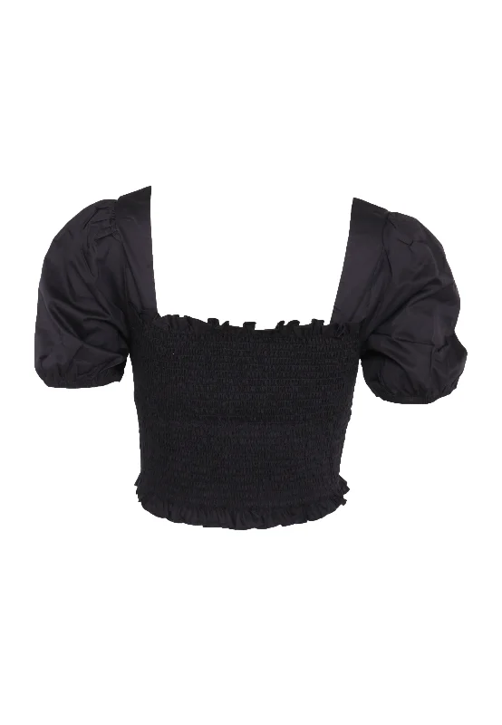 LADIES TOP AN3892-BLACK