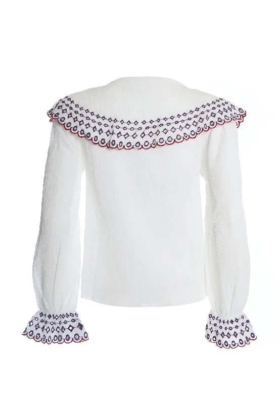 LADIES TOP AN3901-WHITE